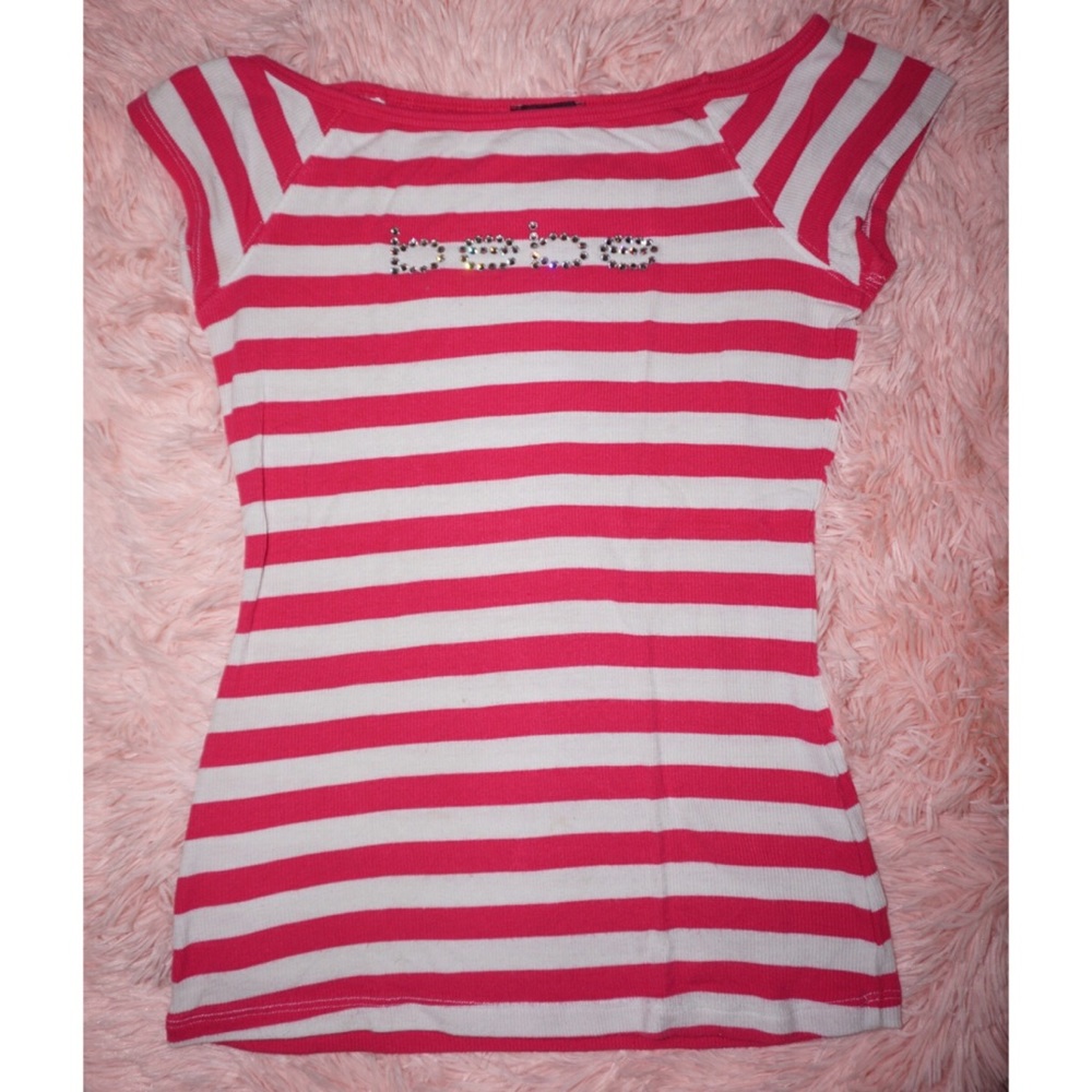 Pink & White bebe Shirt